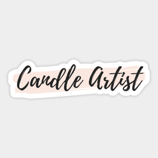 Candle Artist Sticker